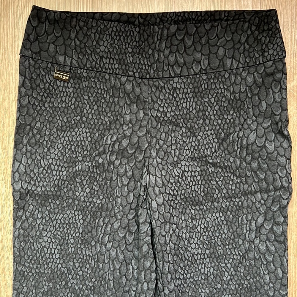 Lisette Women’s Snakeskin Pattern Black & Gray Skinny Jeggings Size 6 - Picture 2 of 16